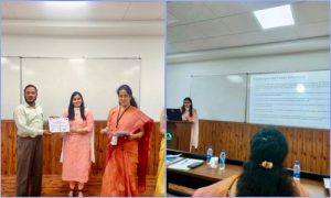 Ms. Prachi presented a paper ” Mathematical Modelling of Fetal ECG Signal” at the International Conference, SAIT on 12-13 Sept 2023.