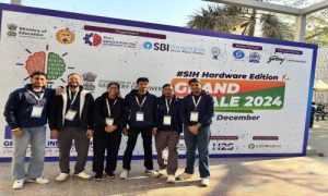 Geetika , Nischay, Daksh, Aatish, Shubham, Lokesh, students of ECE, selected for finals in SIH (UGC Registration No. C-32912), 24.01.2025.