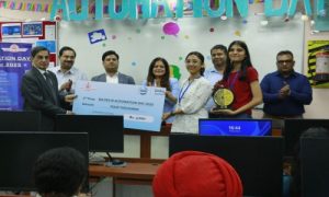 Team Visual Voyage (Anshika & Priyanka, 3rd year ECE students) became 1st runner up in ISA Automation Day organized by BVCOE on 8.10.25.